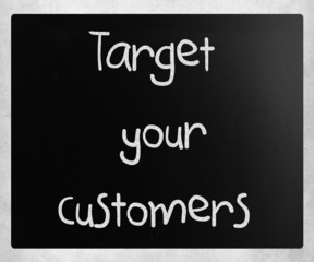 Obraz premium Target your customers
