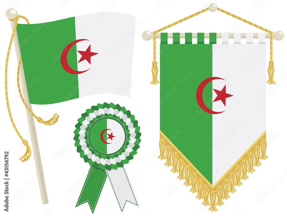 Poster algeria flags