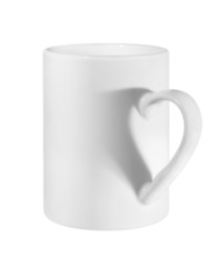 Mug. Shadow from the handle like heart