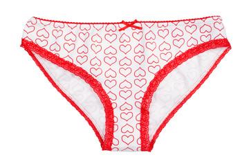 nice women's panties isolated on a white background
