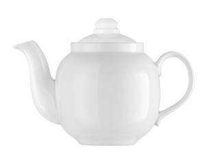 Teapot on white background