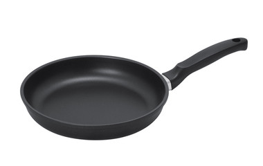 Pan with handle on white background