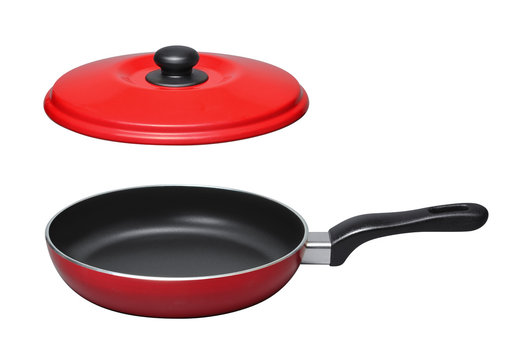 Pan With Lid On White Background