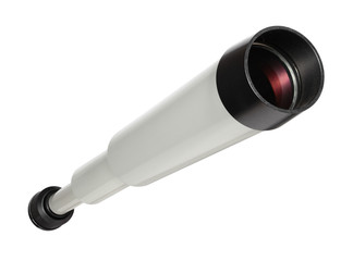 spyglass on white background