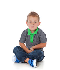 Gl&uuml;cklicher kleiner Junge