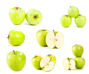 apples isolated on white