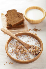 buckwheat groats with milk