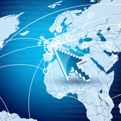 planète, réseau/connexion/partage