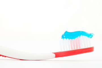 Red toothbrush
