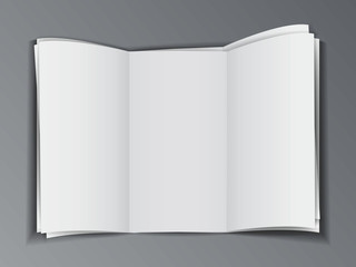Stock of blank brochure