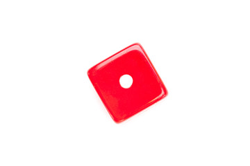 Dice designating a number one