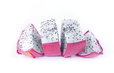 Dragon fruit isolated on white background