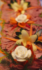 Cold Cuts on Decorated Buffet
