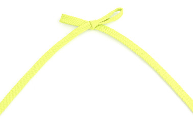 Colorful shoelaces isolated on white