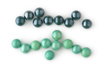 Two Lines of Marbles