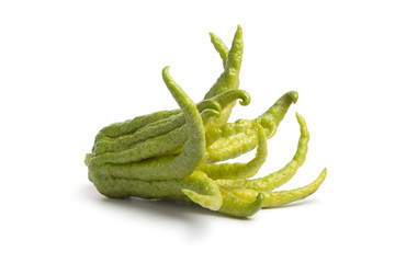 Whole single fingered citron fruit