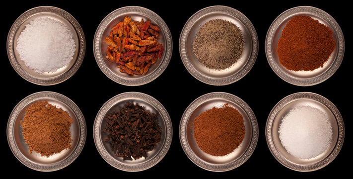 spices and herbs on a plate
