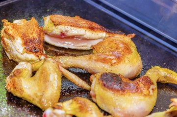 Poulet à la plancha.