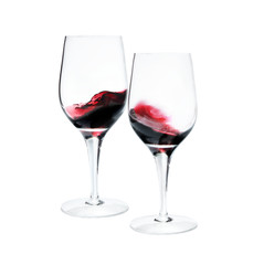 Two wine glasses