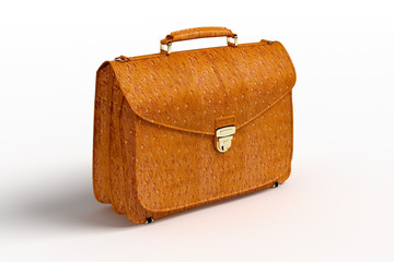 Сrocodile leather briefcase