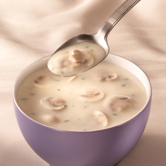 bowl of mushroom soup