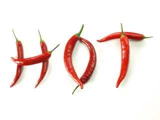 Fotobehang Hot peppers © Photographee.eu