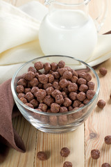 Dry breakfast with milk