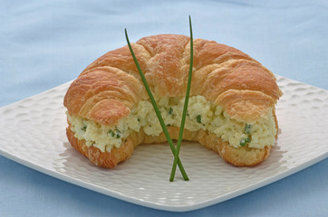 Egg salad croissant
