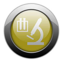 Yellow Metallic Orb Button 