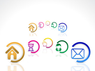 abstract web buttons set