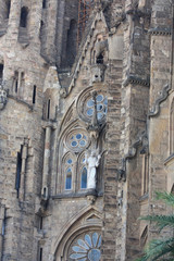 Sagrada Familia Barcelona, detail of facade
