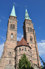 Fototapeta na wymiar Sankt Sebaldus Kościoła, Norymberga, Niemcy