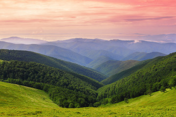 Carpathians ridges
