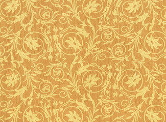 textile with floral ornament