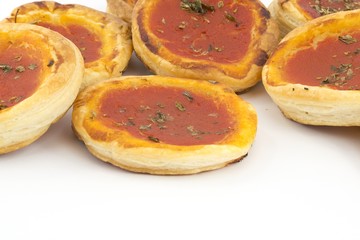 pizza with tomato sauce