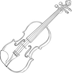 Violin Drawing © Dario Sabljak