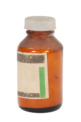 Bottle with a chemical reagent