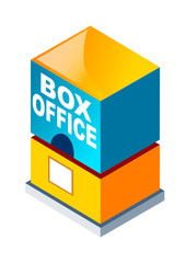 vector icon box office