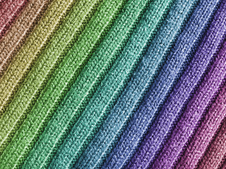 Rainbow Wool Fabric