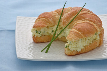 Egg salad croissant