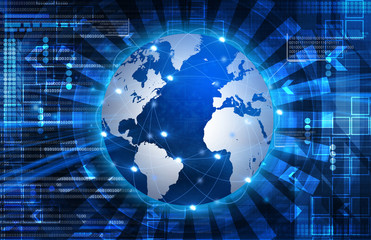 Blue World Tech Background