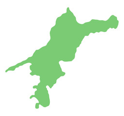 愛媛県の地図
