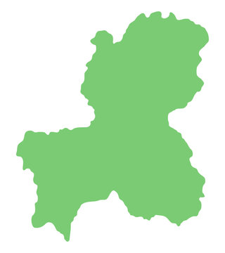 Fototapeta 岐阜県の地図