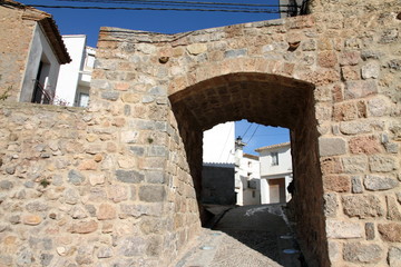 City walls,Manzanera , Javalambre ,Teruel,Aragon,Spain