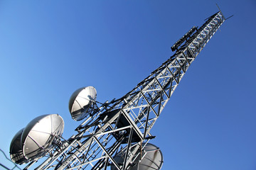 Broadcasting metal tower