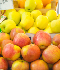 Fruits and vegetables at the market stall