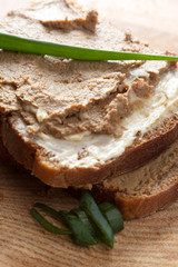 Liver pate sandwich