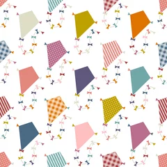 Retro Color Kites Pattern Seamless Pattern © Jan Engel