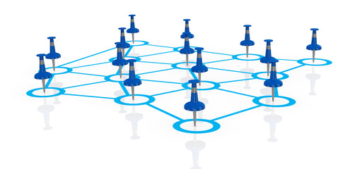 concept of teamwork and communication (3d render)