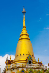 Golden pagoda against sky